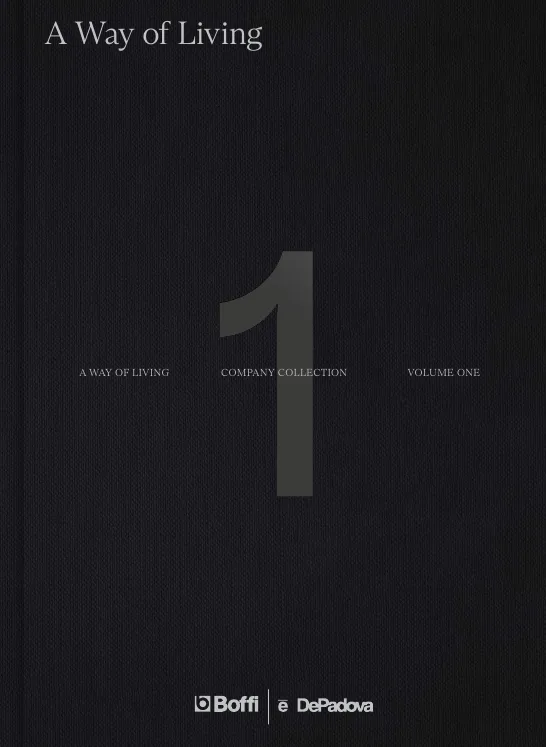 Boffi DePadova A Way of Living Volume One 2026 catalog cover