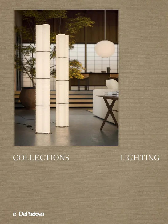 De Padova Collections Lighting 2026 catalog cover