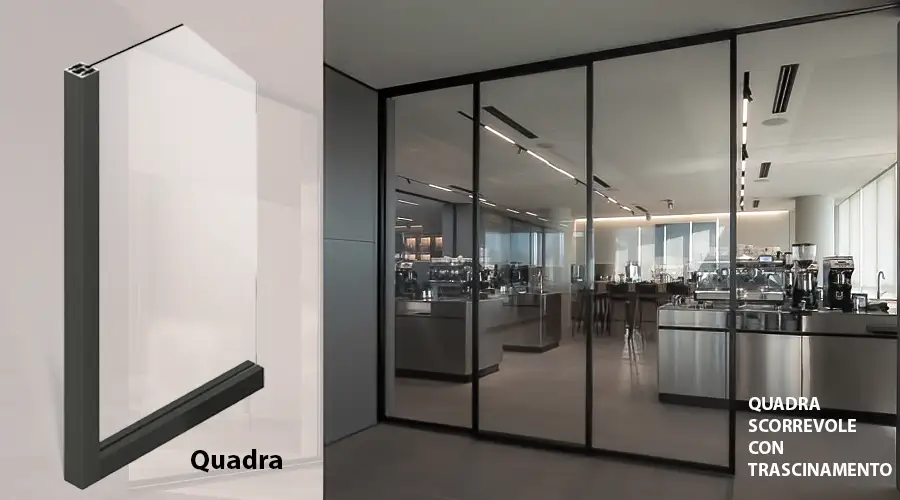 Porte ADL Quadra, scorrevoli e a bilico