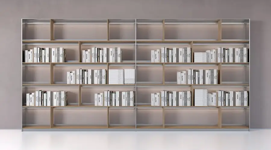 B&B Italia Flat.C wall unit system, storage and bookcase