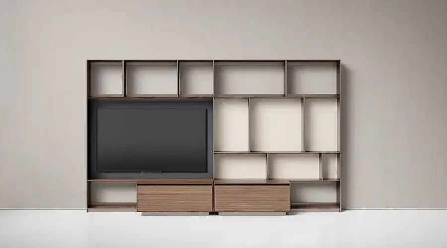 B&B Italia Flat.C wall unit system, storage and bookcase