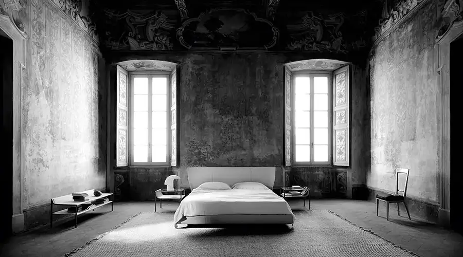 Alys 10 bed by B&B Italia in fabric or leather