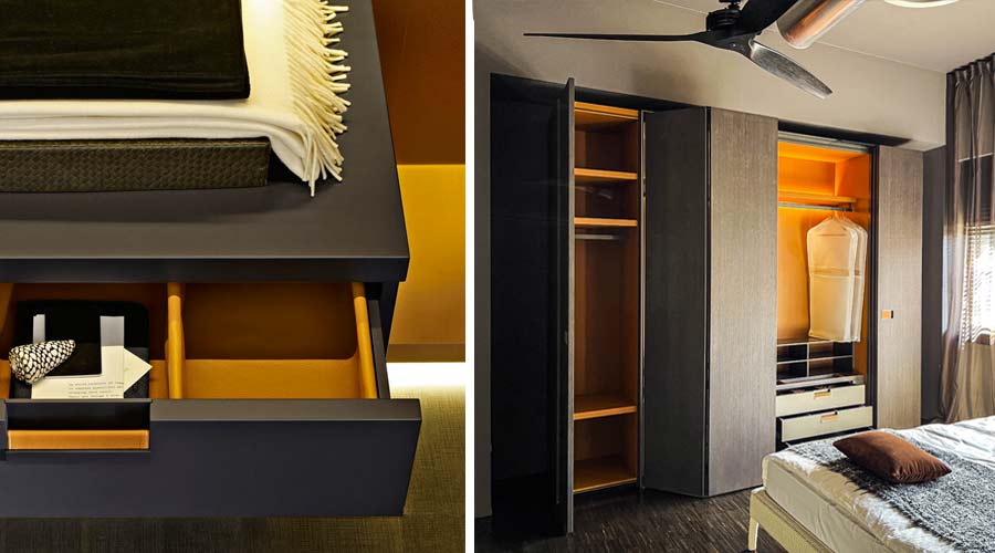 B&B Italia Backstage sistema armadi guardaroba