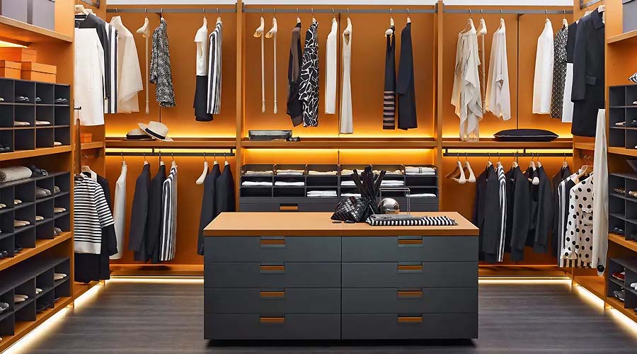 B&B Italia Backstage sistema armadi guardaroba