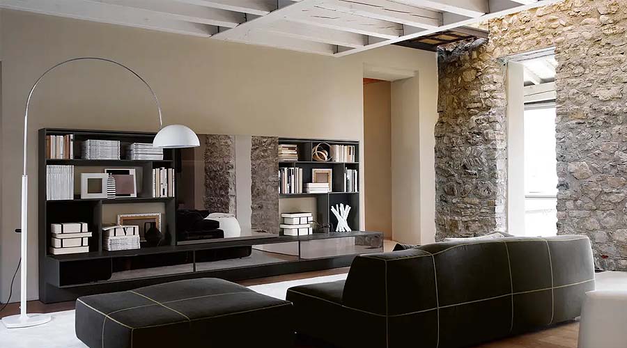 B&B Italia Flat.C libreria e sistema a parete