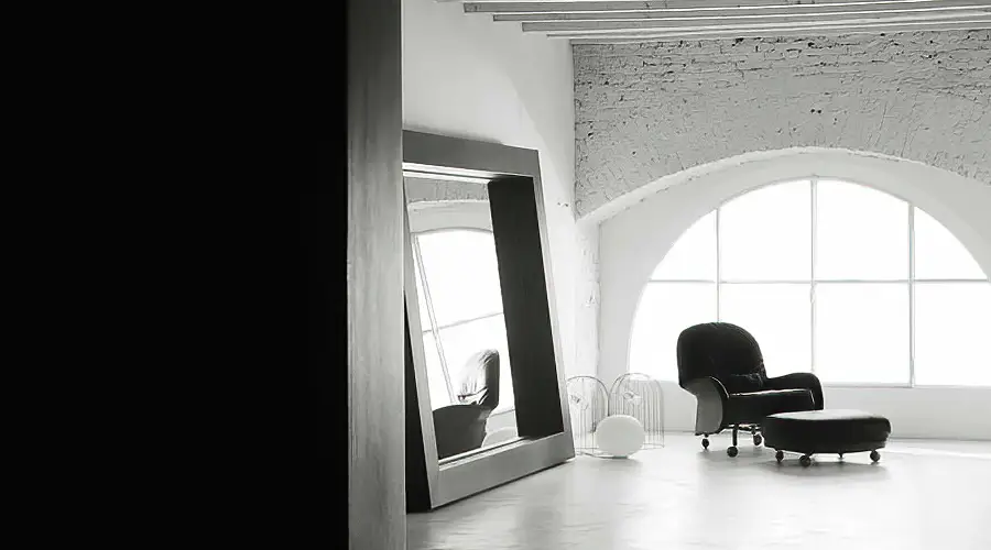 Specchio Art di Boffi a prezzo outlet Boffi Art specchio con cornice in lamiera