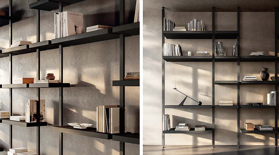 Boffi Brompton libreria, scaffalatura