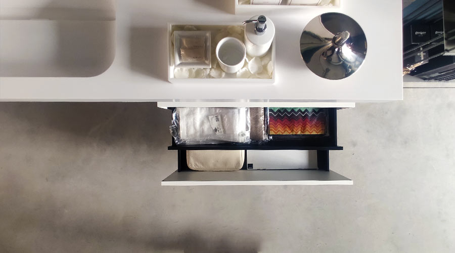 Boffi Flyer sistema contenitori bagno