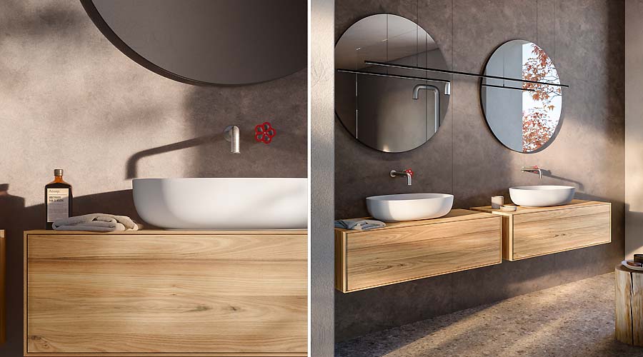 Boffi Flyer sistema contenitori bagno