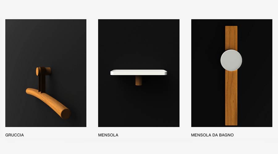 Twig - Solid Wood Bathroom Accessories - Boffi