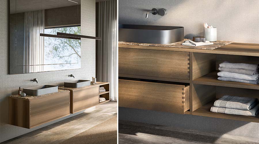 Boffi Wood-In mobile bagno