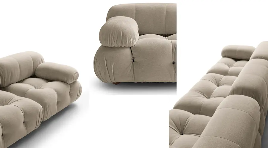 B&B Italia Camaleonda Exclusive Edition in tessuto Bellini bianco gesso