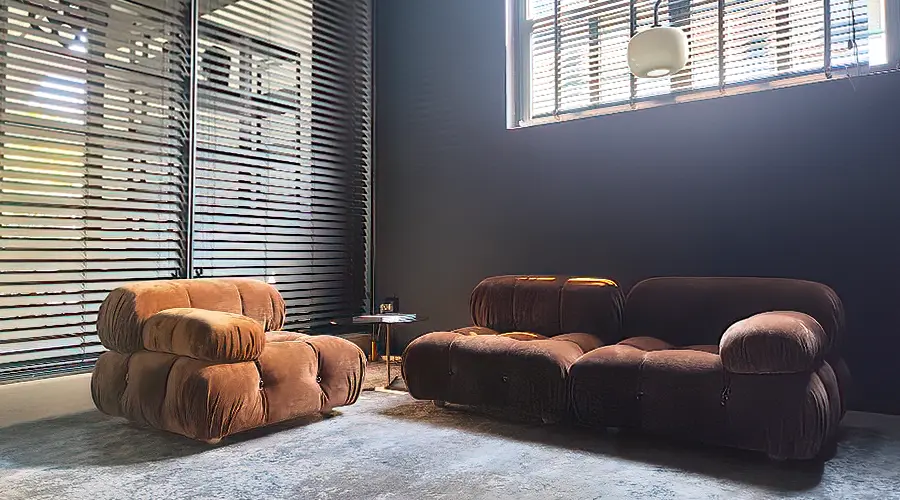 B&B ITalia Camaleonda Exclusive Edition in tessuto Bellini color Bruciato