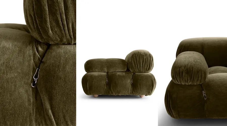B&B Italia Camaleonda Exclusive Edition in tessuto Bellini verde bosco