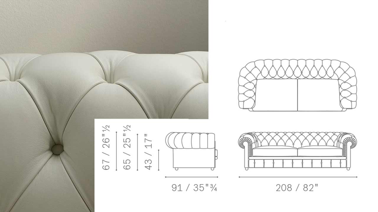 CHESTER SOFA POLTRONA FRAU PRICE OUTLET SHOP