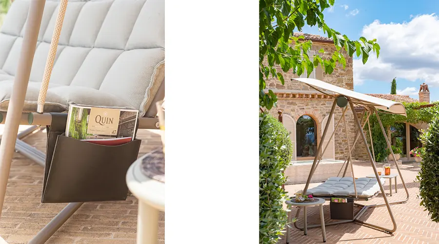 Emu Reel, divano dondolo e daybed outdoor