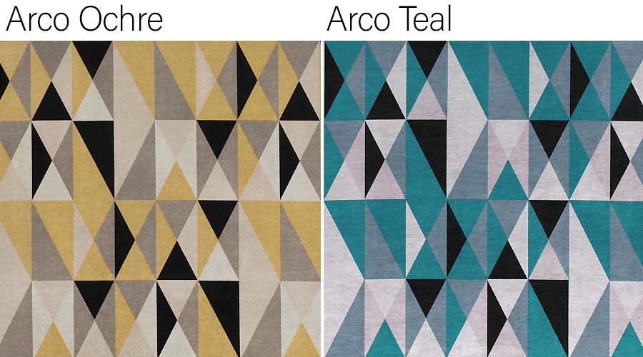 Kirkby Design, collezione Arco, tessuto geometrico per tende e rivestimenti