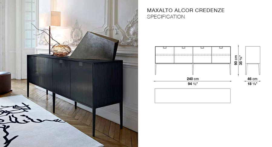 Maxalto Alcor credenze, contenitori, console