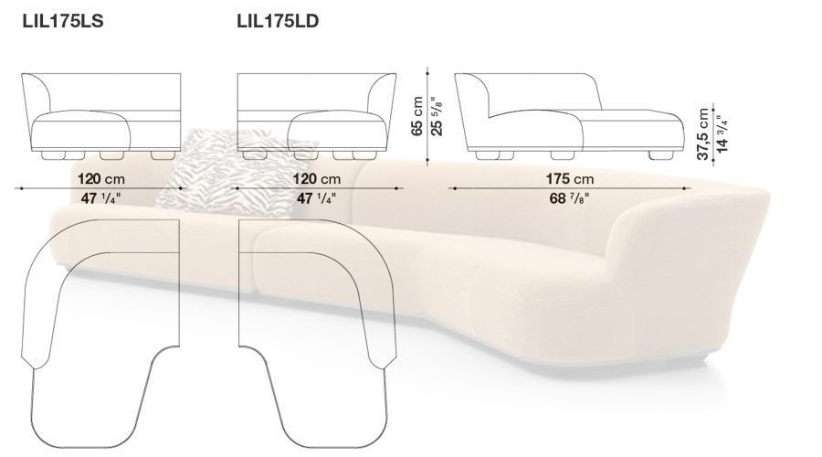 Maxalto Lilum sofa