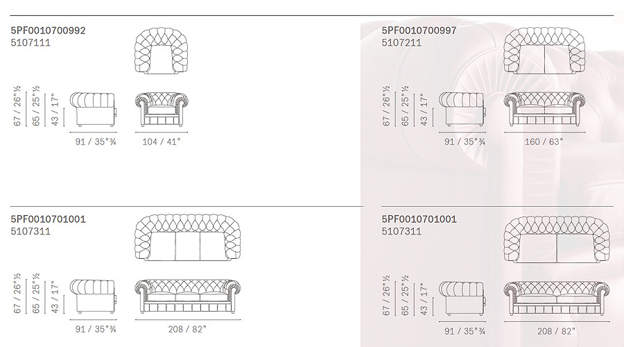 Divano Chester Poltrona Frau