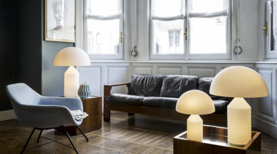 Oluce Atollo Lamp at Outlet Price - In Glass or Metal
