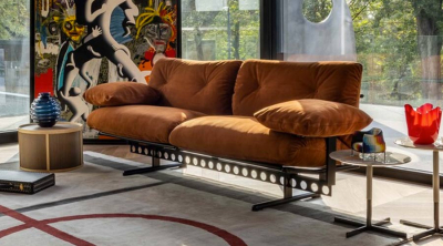 【展示極美品】Poltrona Frau 1人掛けソファ オットマン POLTRONA FRAU OUVERTURE SOFA OUTLET PRICE